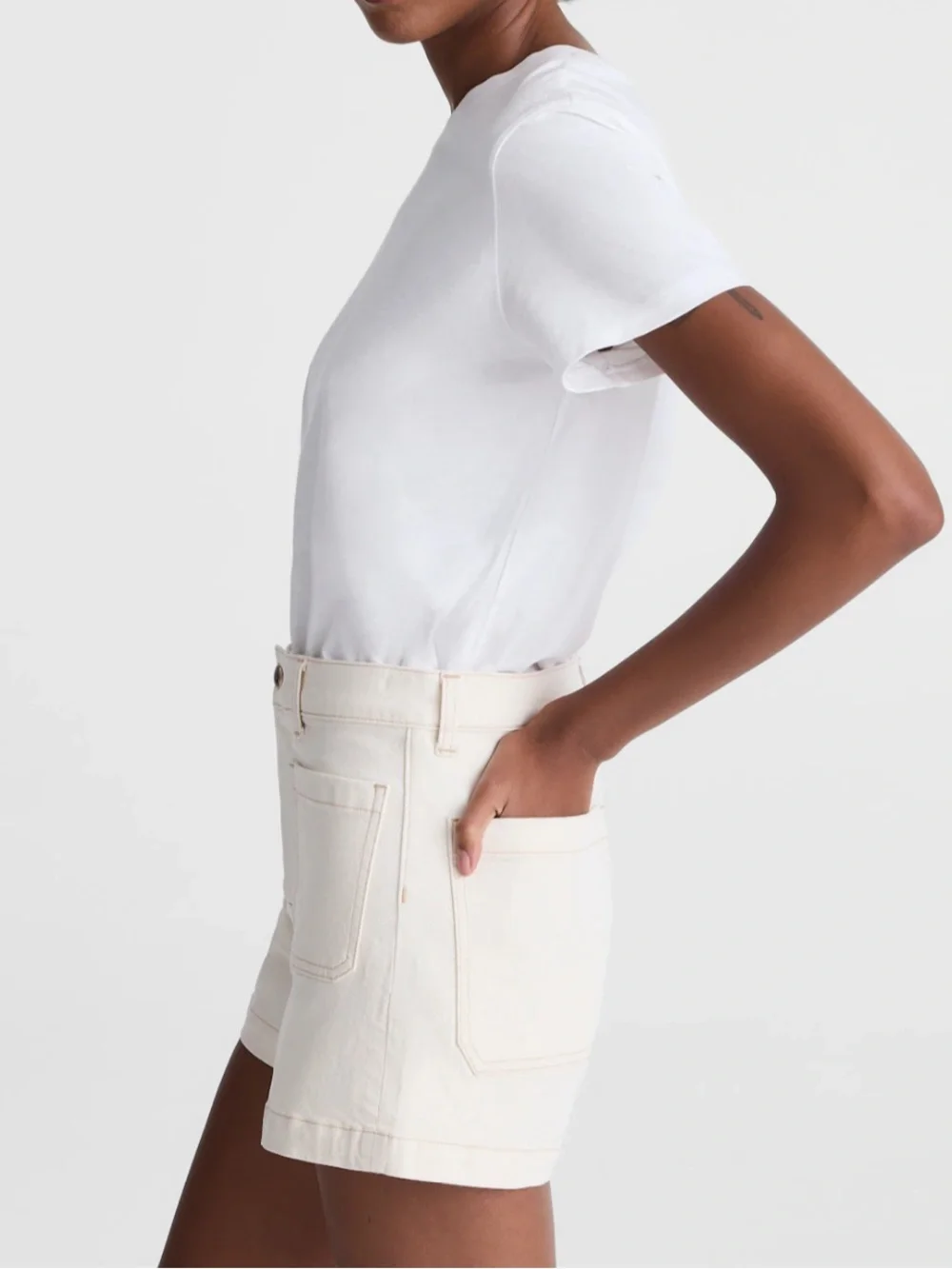 NWT Madewell The Emmy Denim Short, size 26 Vintage Canvas